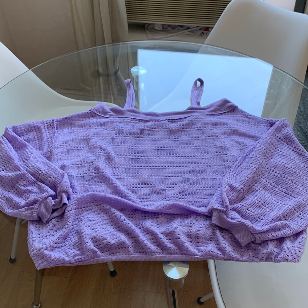 Free people purple sweater